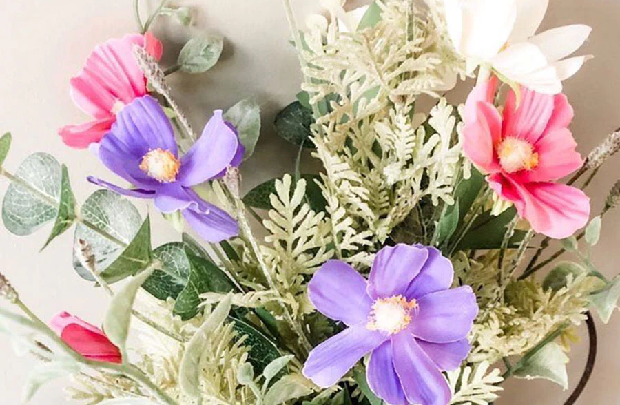 Spring Wildflower Faux Floral Bouquet