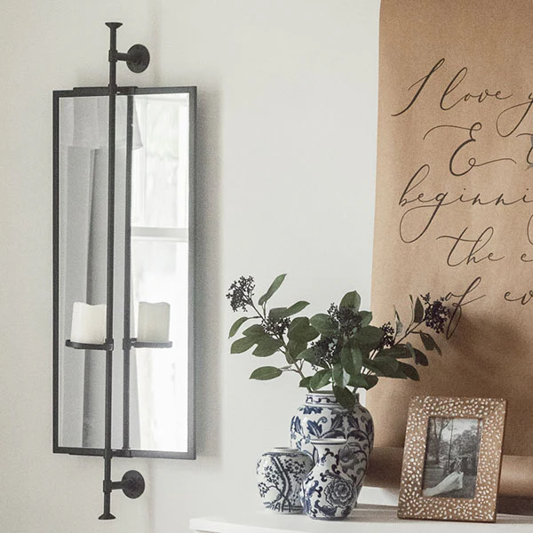 Industrial Wall Sconce Mirror