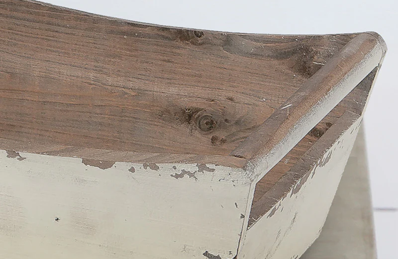 Distressed Wooden Trays  Set Of 2