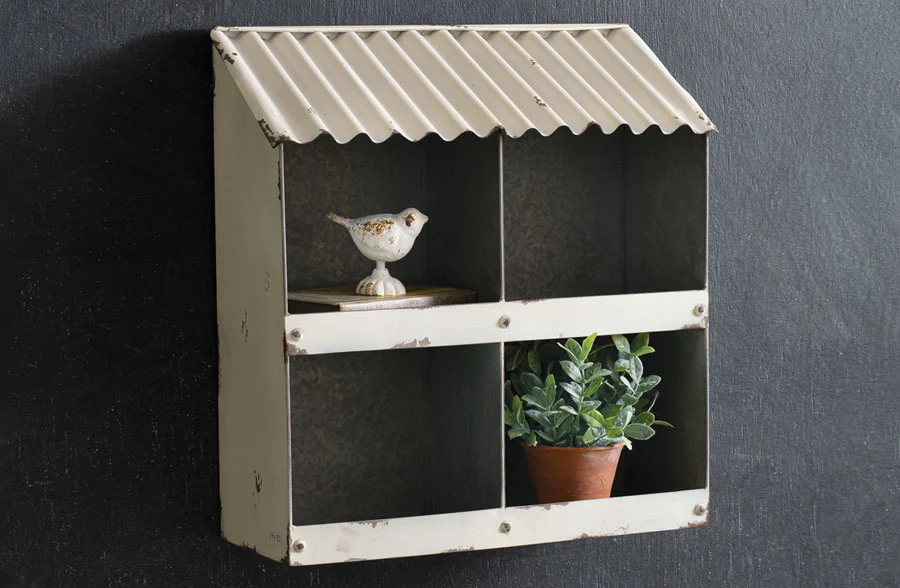 Four Bin Wall Cubby