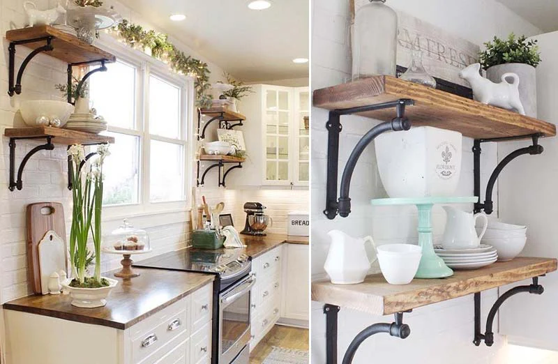 Cast Iron Shelf Brackets  Set of 2