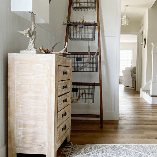Distressed Wooden Farmhouse Chest of Drawers