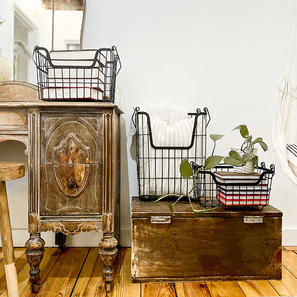 Stackable Storage Bins, Set of 3