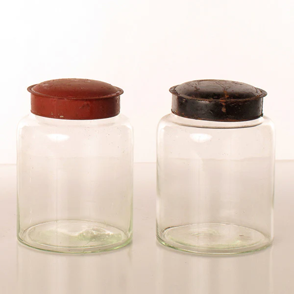 Antique Pharmacy Jars, Set of 4