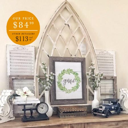 Wooden Cathedral Wall Arch