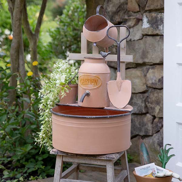 Garden Tools Metal Fountain