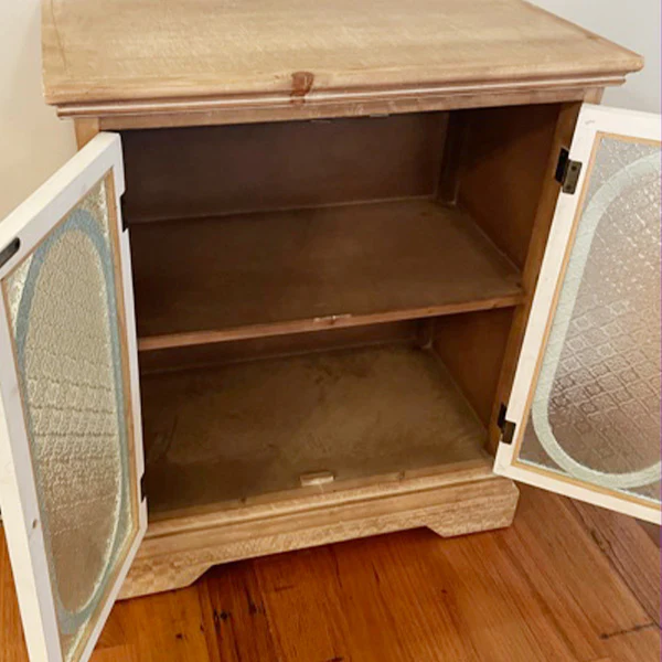 Two-Toned Wooden Storage Cabinet