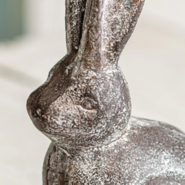 Distressed Finish Hare Statue