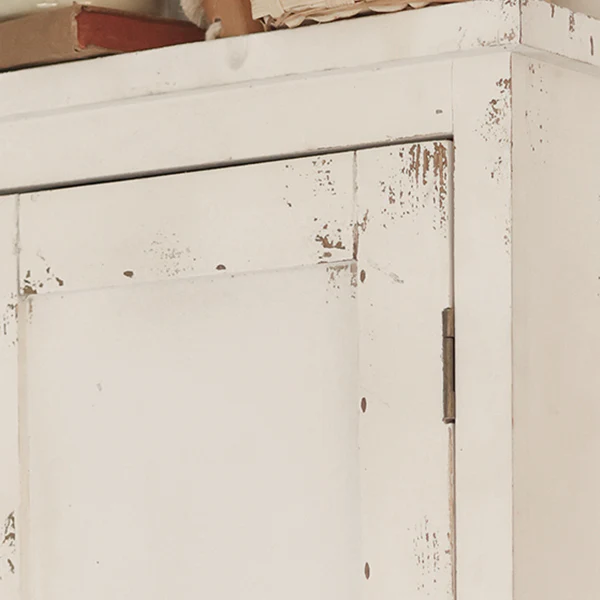 Chippy White Wooden Medicine Cabinet