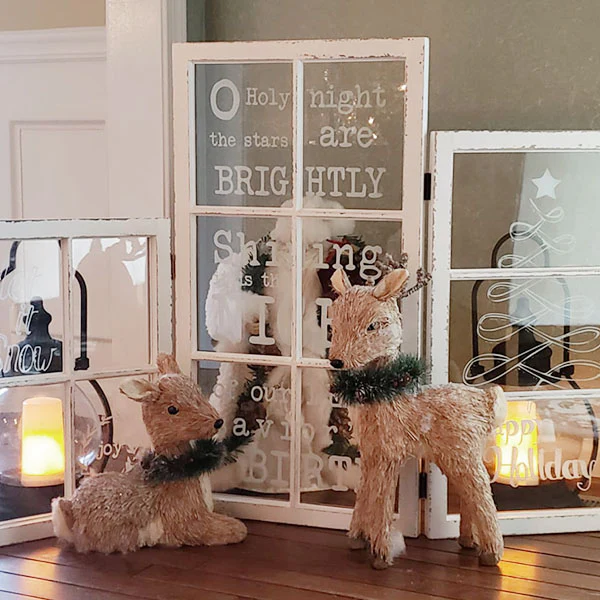 Hinged Window Pane Holiday Sign | DES Exclusive