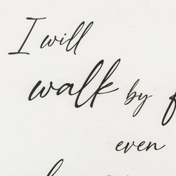 Wooden Framed Walk By Faith Sign