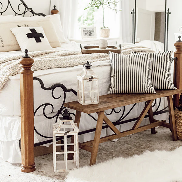 Wooden Bench | Rustic Farmhouse