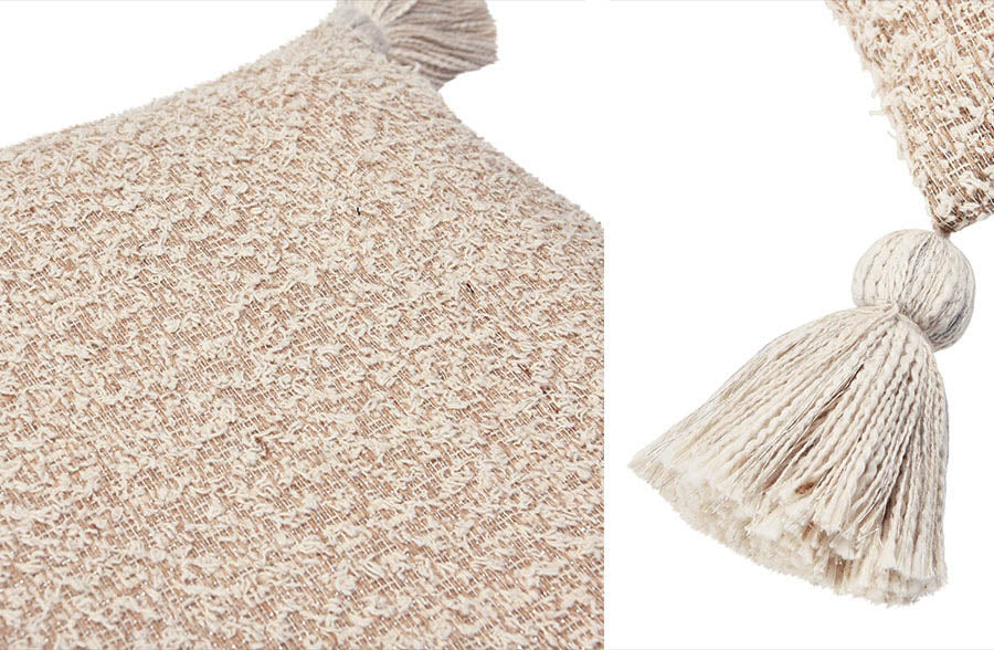 Metallic Thread Cotton Pillow