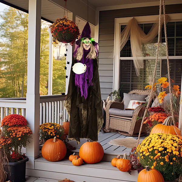 Light Up Moving Witch