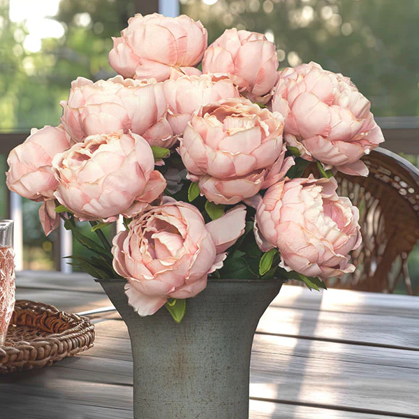 Soft Pink Peony Bundle, 12 Stems