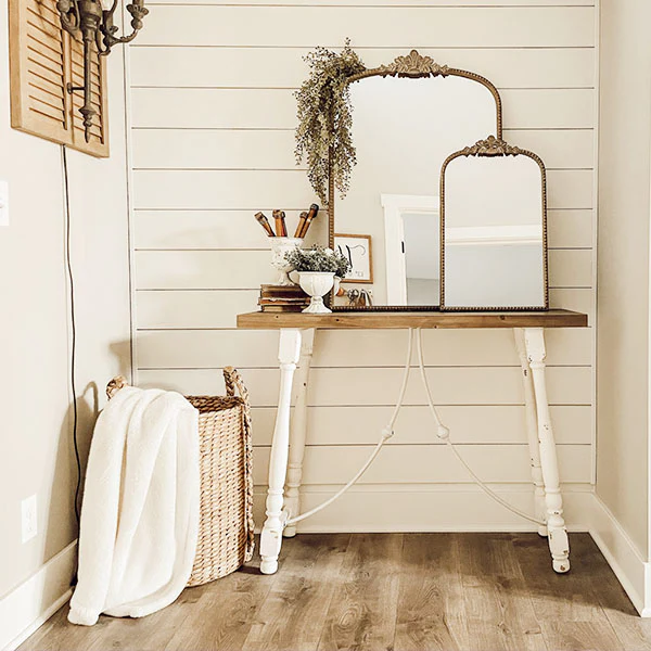 Turned Wood Architectural Console Table