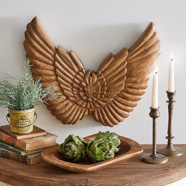 Reclaimed Angel Wings Wall Decor