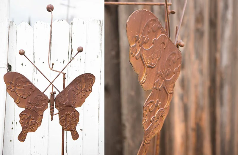 Metal Butterfly Garden Stake