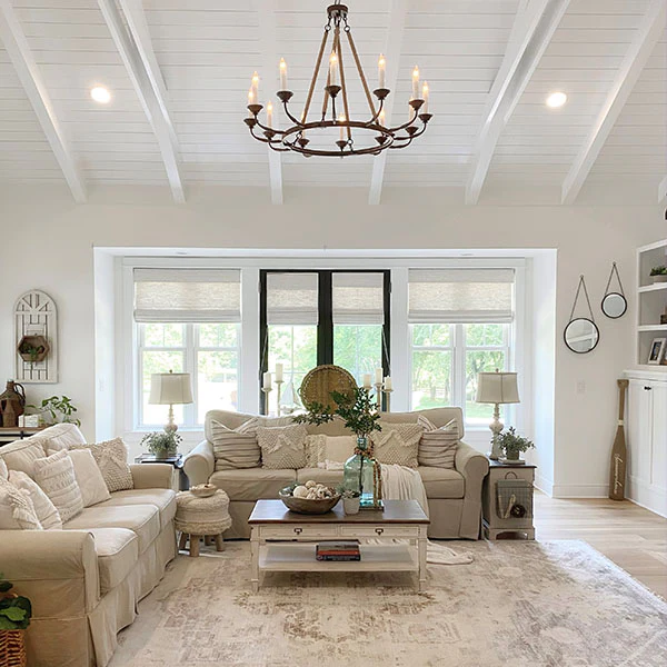 Traditional French Accent Coffee Table with Drawers