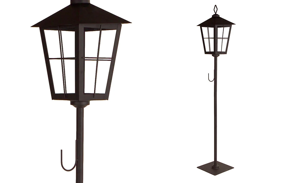 43 Inch Tall European Street Lantern with Wreath Hook