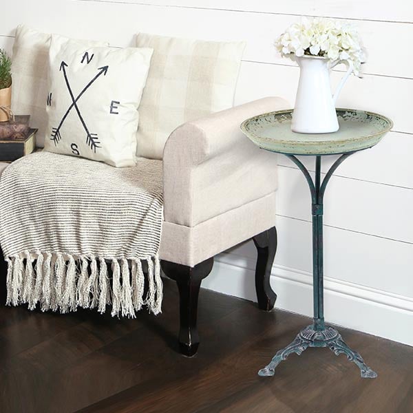 Antique Scroll Accent Table