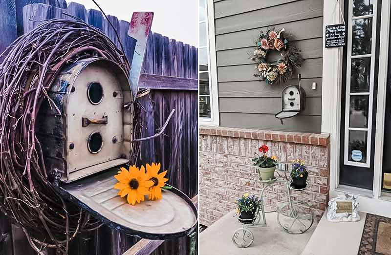Galvanized Metal Mailbox Birdhouse