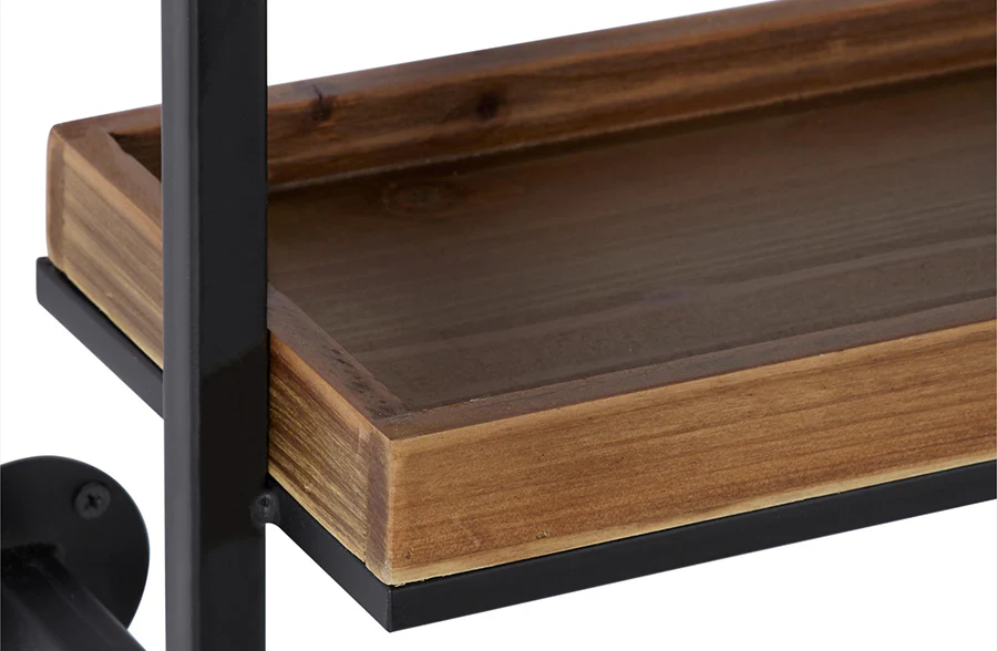 Industrial Piping Open Shelving Unit