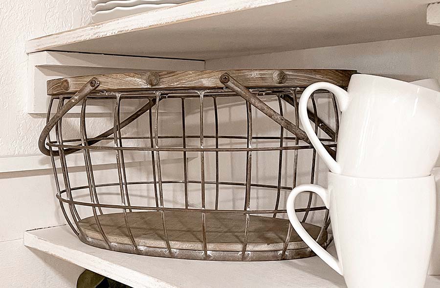 Oversized Oval Caged Baskets, Set of 2