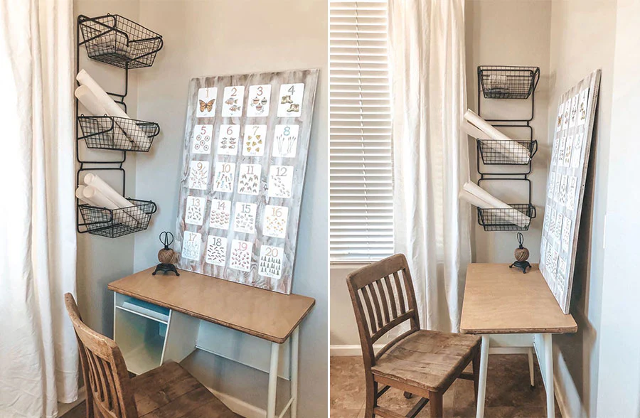 Three Tiered Wall Storage Baskets