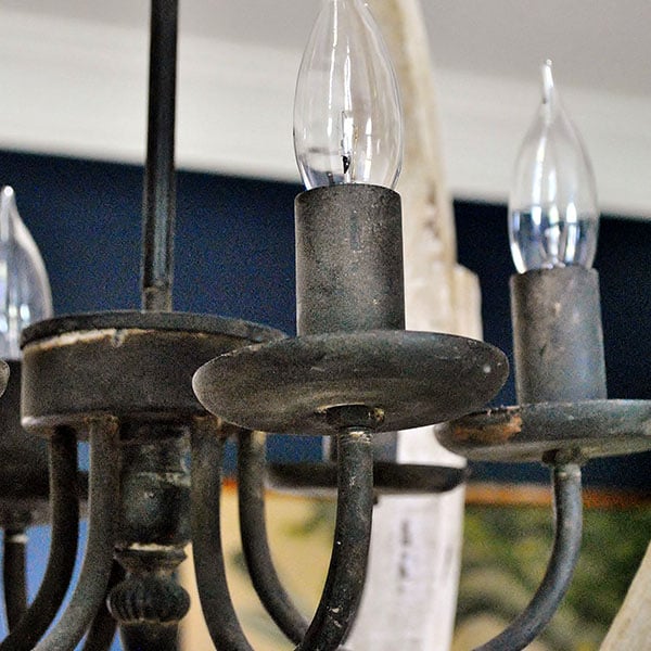 Wooden Globe Chandelier