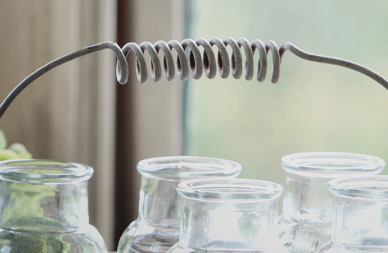 Large Milk Bottle Carrier with Jars