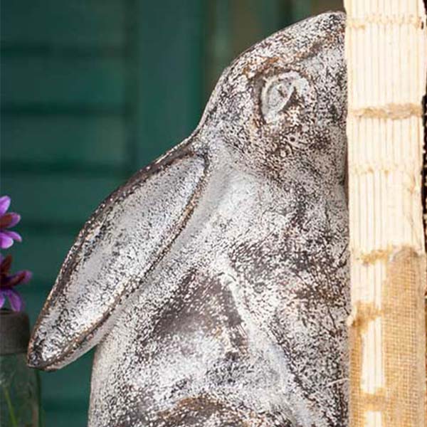 Cast Iron Bunny Bookends