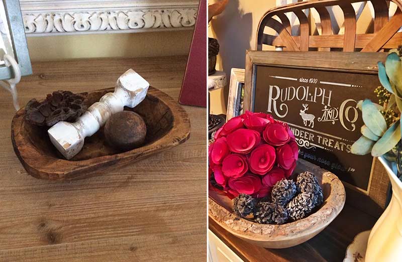 Handcrafted Dough Bowls, Set of 2