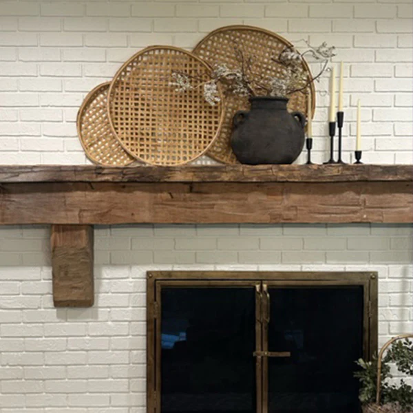 Round Woven Bamboo Wall Decor, Set of 3