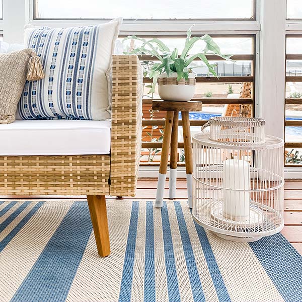 Dip-Dyed Wooden Riser Stool