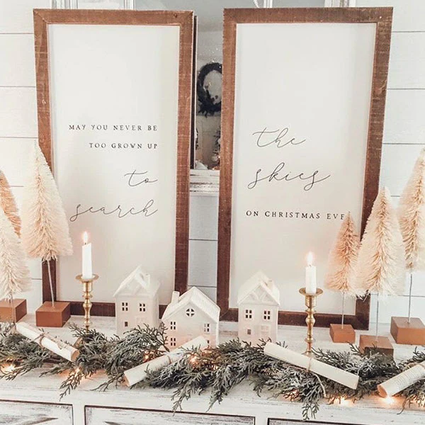 Christmas Eve Wooden Sign Set