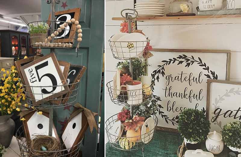 French Three Tier Wire Basket