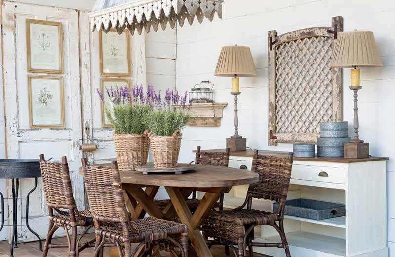 HUGE Distressed Chippy Lattice Wall Panel