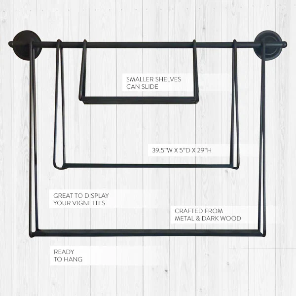 Utilitarian Three-Tiered Open Shelving Unit