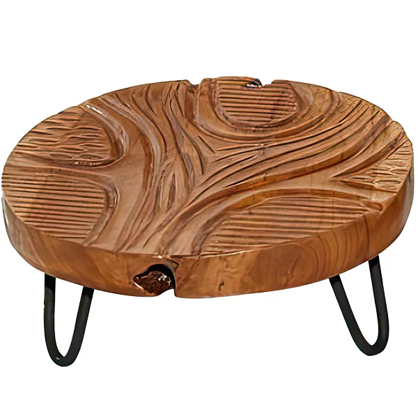 Teak Wood Risers, Set of 2