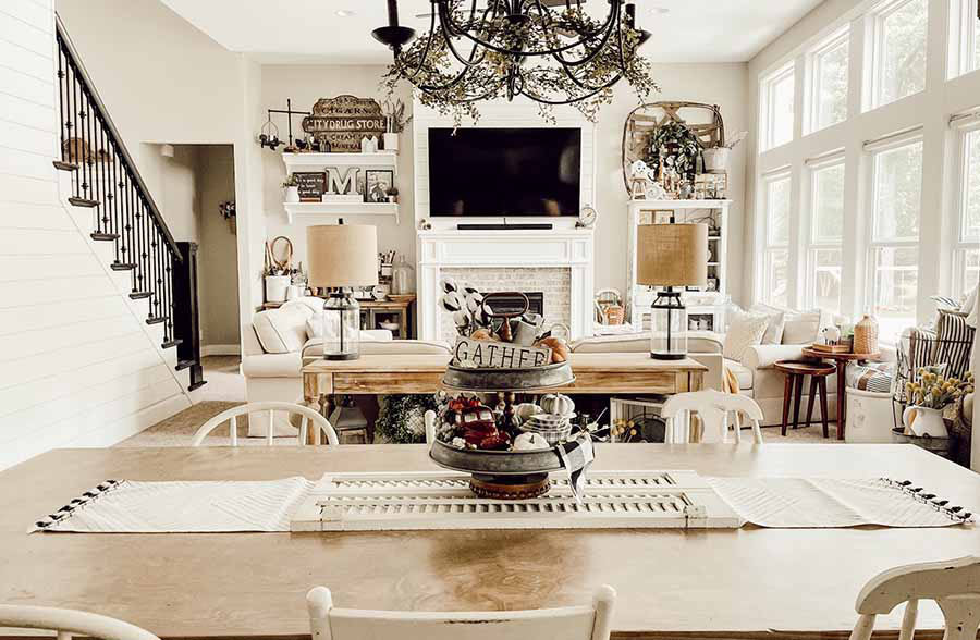 Bronze and Galvanized Two Tiered Stand