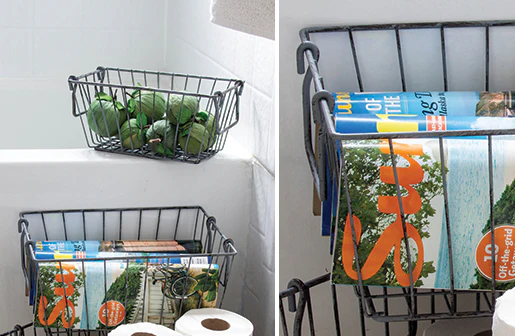 Metal Wire Gym Basket  Set Of 3