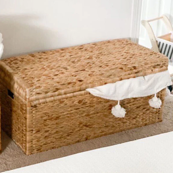 Woven Hyacinth Storage Chests, Set of 3