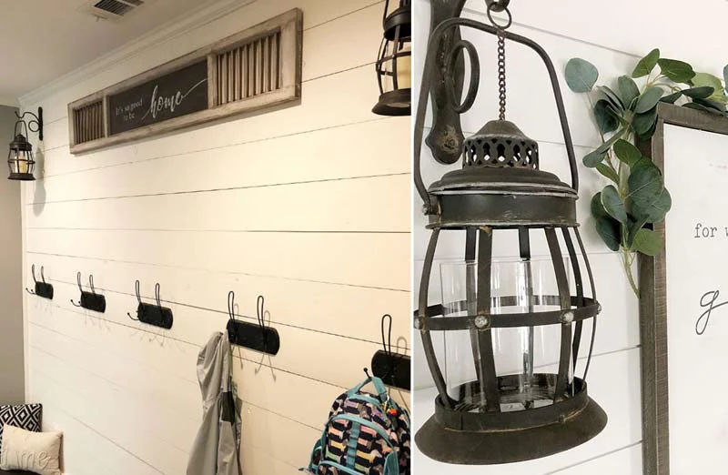 Hanging Rustic Lantern Wall Sconce