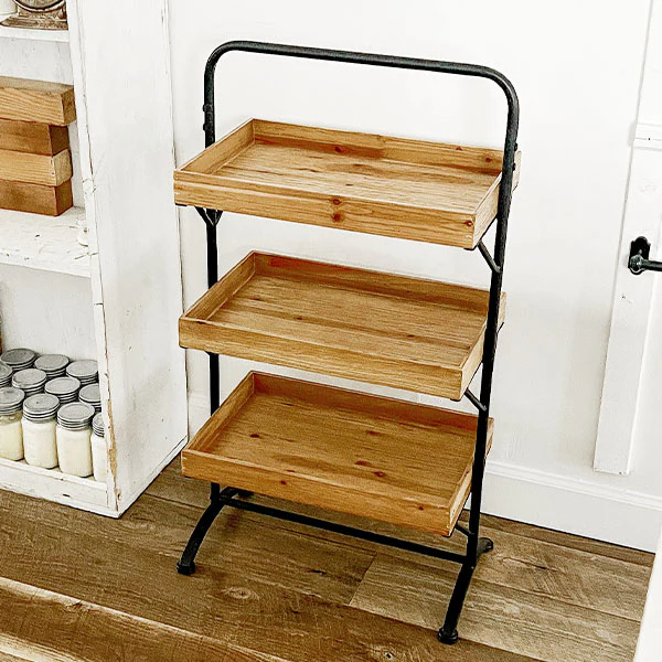 Three Tiered Farmer's Market Shelf