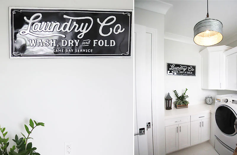 Black Laundry Co Sign