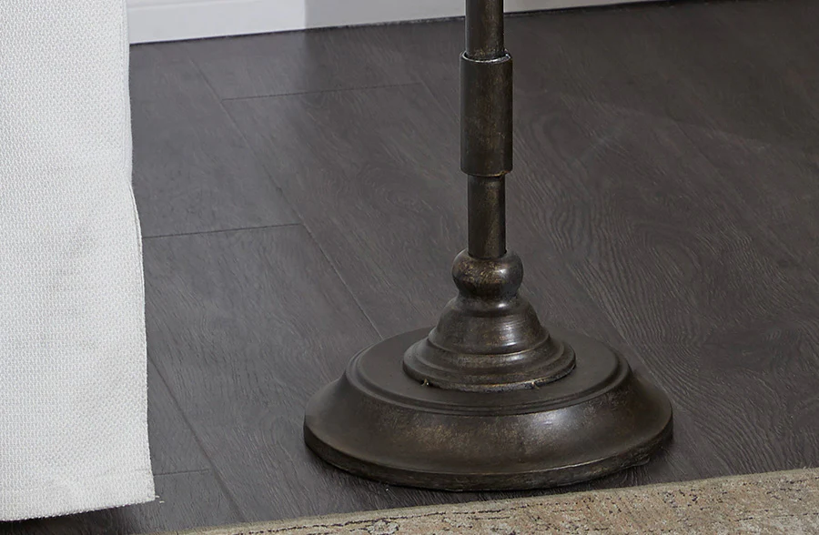 Utilitarian Round Accent Table