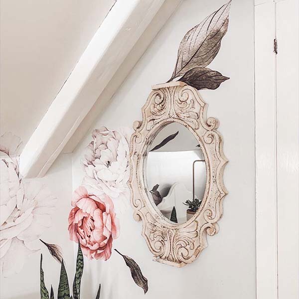 Distressed Victorian Wood Tray and Mirror, 2-in-1 Steal | DES Exclusive