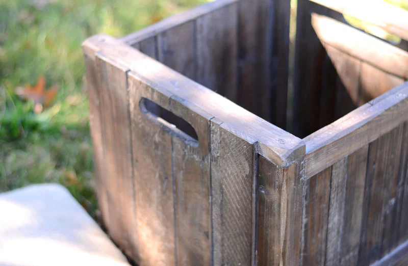 Collapsible Wooden Storage Stool