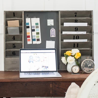 HUGE Postal Organizer With Chalkboard
